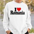 I Love Heart Rumänien Rumänische Kultur Sweatshirt Geschenke für Ihn