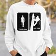 Your Man My Man Lineman Electric Cable Sweatshirt Gifts for Him