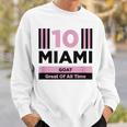 Miami 10 GOAT Herren Sweatshirt - Sportdesign für den Großartigsten Geschenke für Ihn