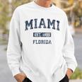 Miami Florida Fl Vintage Athletic Sports Sweatshirt Gifts for Him