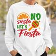 No Siesta Let's Celebrate Mexican Maracas Sombrero Sweatshirt Geschenke für Ihn