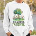 Not Just Surviving Thriving Stroke Survivor Sweatshirt Gifts for Him