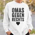 With 'Omas Agegen Richs' Anti-Rassism Fck Afd Nazis Sweatshirt Geschenke für Ihn