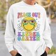 Peace Out Kindergarten Hippie Smile Face Last Day Of School Sweatshirt Gifts for Him