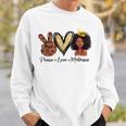 Peace Love Melanin Sugar Afro Black Brown Girls Pride Sweatshirt Gifts for Him