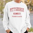 Pittsburgh Pennsylvania Pa Vintage Athletic Sports Sweatshirt Gifts for Him