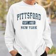 Pittsford New York Ny Vintage Sports Navy Print Sweatshirt Gifts for Him