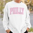 Preppy Varsity Pink Philly Philadelphia Pennsylvania Pa Sweatshirt Gifts for Him