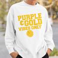 Purple Gold Game Day High School Volleyball Group Team Sweatshirt Gifts for Him