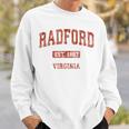 Radford Virginia Va Vintage Athletic Sports Sweatshirt Gifts for Him