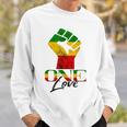 Rasta Reggae One Love Reggae Roots Handfist Reggae Flag Sweatshirt Gifts for Him