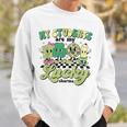 Retro My Students Are My Lucky Charms Disco Ball Teacher Sweatshirt Gifts for Him