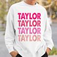 Retro Taylor Personalized Name I Love Taylor Sweatshirt Gifts for Him
