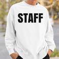 Staff Atrás Negro Texto Uniforme Para Adultos Blanco Camisa de entrenamiento Regalos para él
