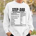 Step-Dad Nutrition Facts Fathers Day Bonus Papa Dada Sweatshirt Gifts for Him