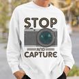 Stop And Capture Fotografen Lustige Fotografie Sweatshirt Geschenke für Ihn