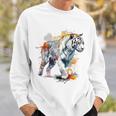 Tigre Colorido Arte Zoo Animal Tigre Camisa de entrenamiento Regalos para él