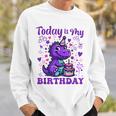 Today Is My Birthday Dinosaurier Party Dekorationen Sweatshirt Geschenke für Ihn