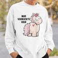 Unicorn Nur Verrückte Hier By Nici Sweatshirt Geschenke für Ihn