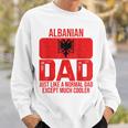 Vintage Albanian Dad Albania Flag Father's Day Sweatshirt Gifts for Him