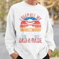 Vintage Dad Ich Halte Alle Meine Papa-Witze In Einem Dad-A-Base Lustig Kapuzenjacke Sweatshirt Geschenke für Ihn