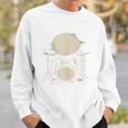 Vintage Drum Kit Sweatshirt Gifts for Him