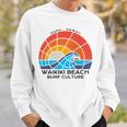 Waikiki Surf Culture Colorful Beach Sweatshirt Gifts for Him