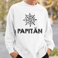 Weltbester Papiatertag Steuerrad Papa Segeln Mittelmeer Sweatshirt Geschenke für Ihn