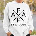 Werdender Papa Est 2023 X Stolzer Papa 2023 Father Father's Day Sweatshirt Geschenke für Ihn