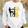 Wing Chun Kanji Kung Tsun Fu Martial Arts Fighterintage Sweatshirt Geschenke für Ihn