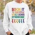 World Down Syndrome Day T21 March 2024 Awareness Socks Day Sweatshirt Gifts for Him
