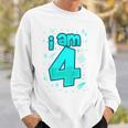 Youth 4Th Birthday Boy I Am 4 Year Old Space Sweatshirt Gifts for Him