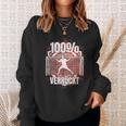 100 Verrückt Saying Handball Goalkeeper Sweatshirt Geschenke für Sie