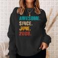 16 Year Old Vintage Awesome Since June 2008 16Th Birthday Sweatshirt Gifts for Her