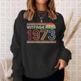 1973 VintageBirthday Retro Style Sweatshirt Gifts for Her