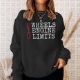 2 Wheels 1 Engine 0 Limits Cool Motorcycle Sweatshirt Gifts for Her