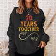 20 Años Juntos Sr & Señora Pareja Coincidencia 20 Aniversario Camisa de entrenamiento Regalos para ella