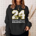 2024 Criminal Justice Graduate Back To School Graduation Sweatshirt Gifts for Her