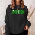 2024 Last Name Team Johnson Family Graduation Green Sweatshirt Gifts for Her