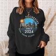 2024 Total Solar Eclipse Totality Rochester New York 26 Sweatshirt Gifts for Her