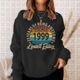 25 Years Of Being Awesome Vintage 1999 Bday 25Th Birthday Sweatshirt Gifts for Her