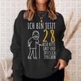 28Th Birthday Ich Bin Jetzt 28 Ich Bin Jetzt 28 Birthday Sweatshirt Geschenke für Sie