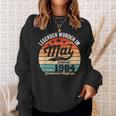 40 Geburtstag Geschenk Mann Legenden Sind Im Mai 1984 Sweatshirt Geschenke für Sie