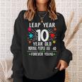 40 Years Old Birthday Leap Year 10 Year Old 40Th Bday Sweatshirt Gifts for Her