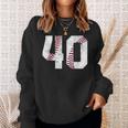 40Th Birthday1984 Baseball 40 Years Old Sweatshirt Gifts for Her