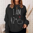 I Am 42 Plus 1 Middle Finger For A 43Th Birthday Sweatshirt Gifts for Her