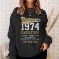 49 Jahre Oldtimer 1974 Vintage 49Th Birthday Black Sweatshirt Geschenke für Sie