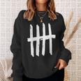 5Th Birthday Outfit 5 Years Old Tally Marks Anniversary Sweatshirt Gifts for Her