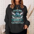 70Th Birthday Als Gott Mich Vor 70 Jahre Schuf Grinste Er Grins Sweatshirt Geschenke für Sie