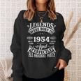 70Th Birthday Vintage Born In 1954 70 Years Old B-Day Sweatshirt Gifts for Her